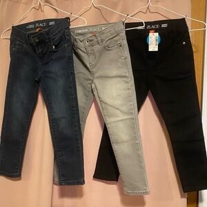 Children’s Place Size 5 Unisex Kids Skinny Jeans Lot